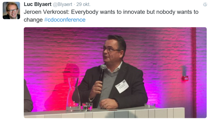 everybody wants to innovate, but no-one wants to change